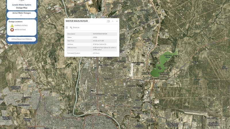 Reportan rotura de tubería de agua en San Gabriel Drive