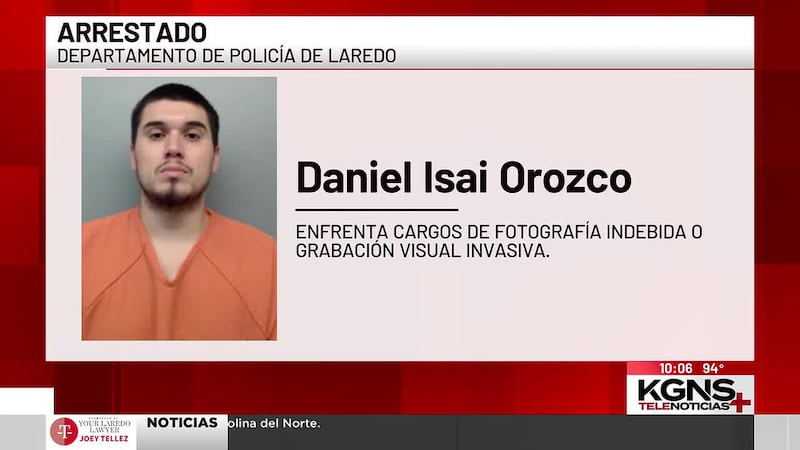 Arrestan a hombre acusado de tomar foto inapropiada a mujer en tienda de Laredo