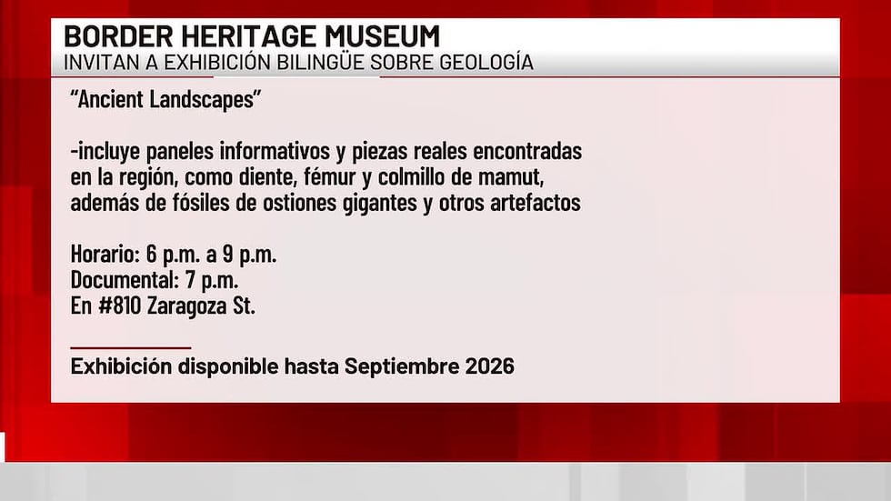 ‘Border Heritage Museum’ invita a exhibición bilingüe sobre geología
