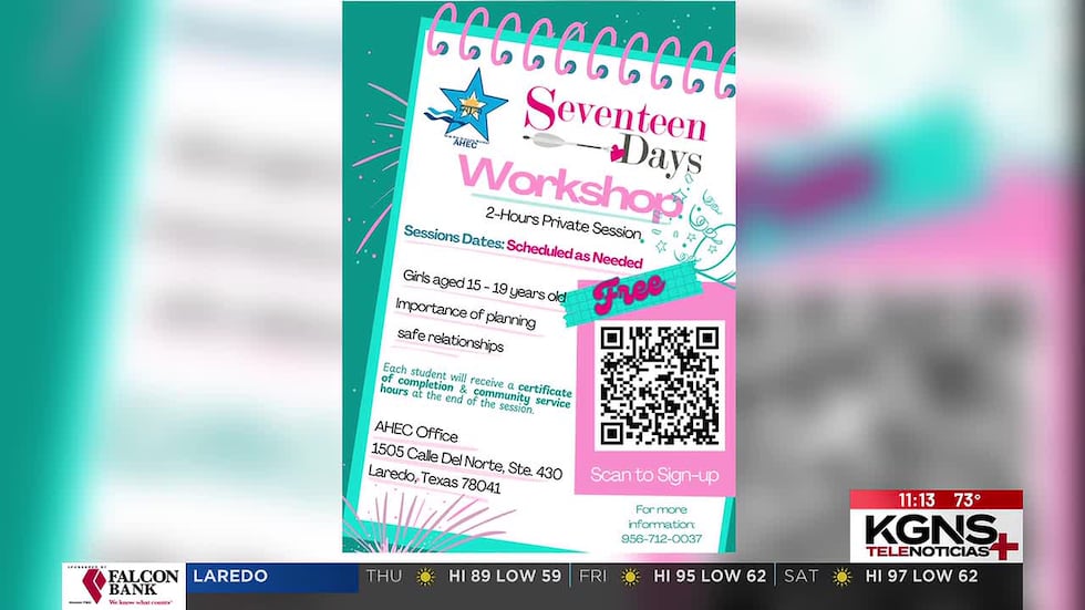 AHEC invita a taller informativo para adolescentes de Laredo