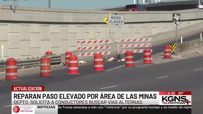 Reparan paso elevado por área de Las Minas