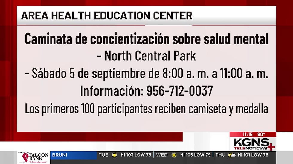 Invitan a caminata de concientización sobre salud mental en Laredo