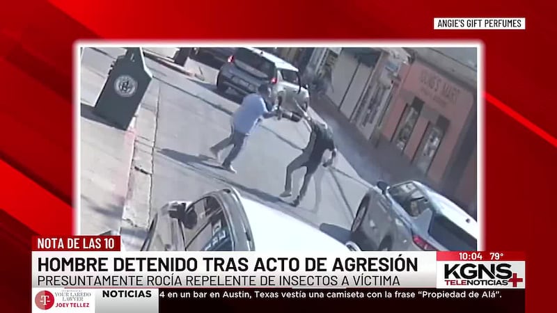 Hombre detenido tras usar repelente contra insectos en altercado en el centro de Laredo