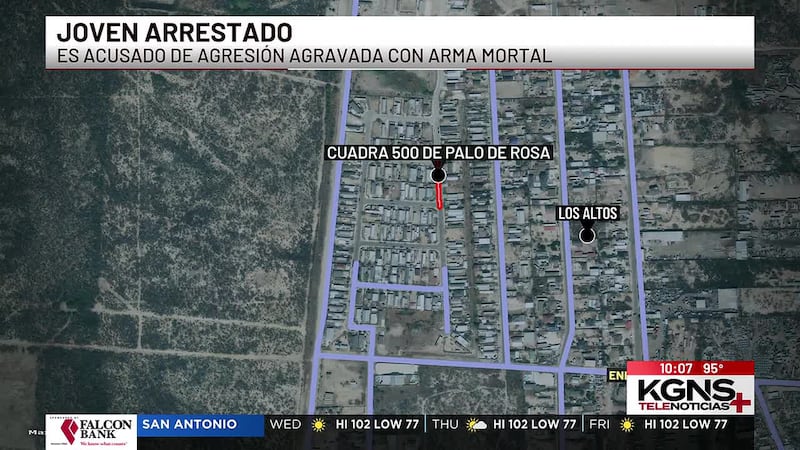 Arrestan a joven acusado de agresión agravada con arma mortal