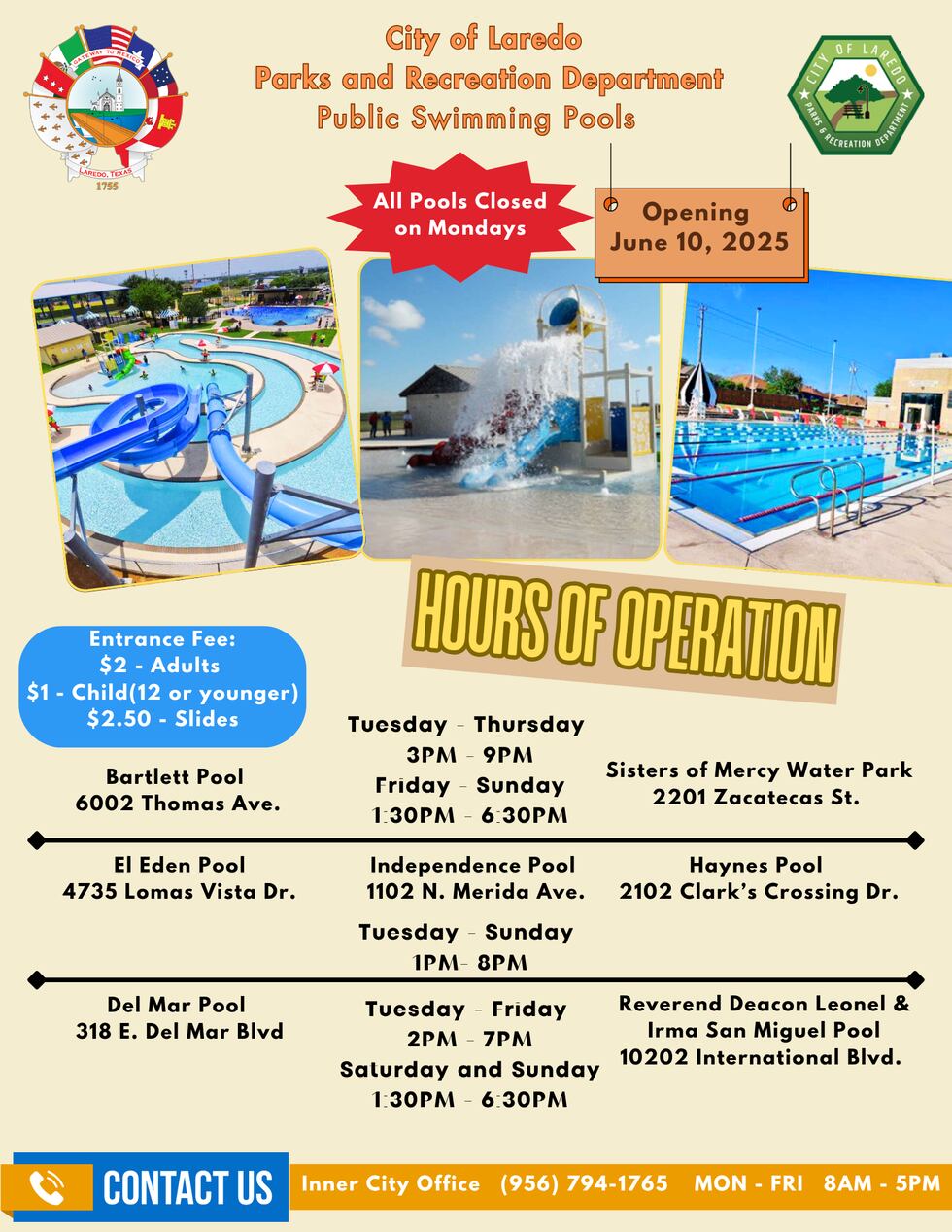 Public Swimming Pools 2025