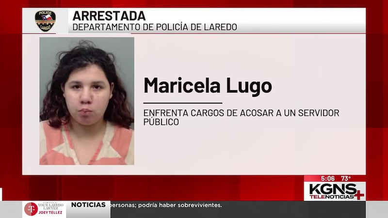 Adolescente es arrestada por escupir a un oficial de la policía de Laredo