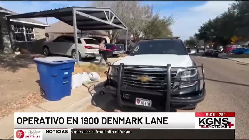 Operativo policíaco al norte de Laredo