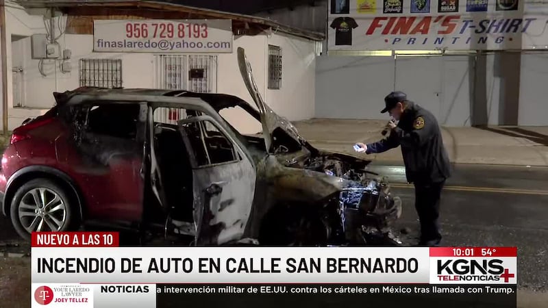 Reportan vehículo en llamas en San Bernardo Avenue