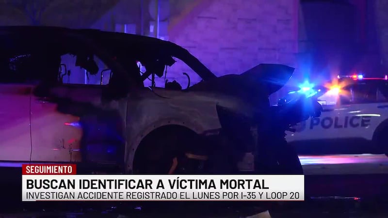Buscan identificar a víctima mortal de accidente en I-35
