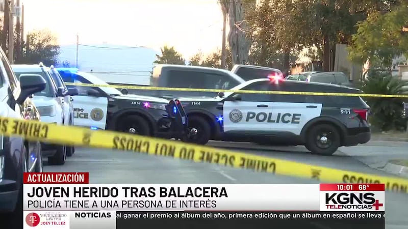 Joven en condición crítica tras tiroteo en Laredo; Detienen a persona de interés