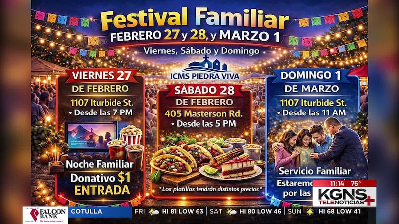 Iglesia "Piedra Viva" invita a la comunidad de Laredo a festival familiar