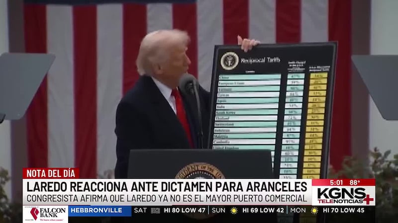 Reacciones en Laredo ante dictamen para aranceles del presidente Trump