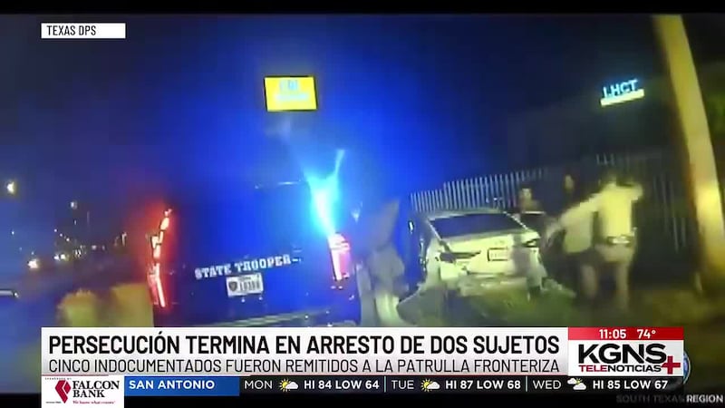 Persecución termina en arresto de dos sujetos y la detención de 5 indocumentados
