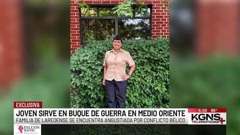 Joven de Laredo sirve en buque de guerra en medio oriente