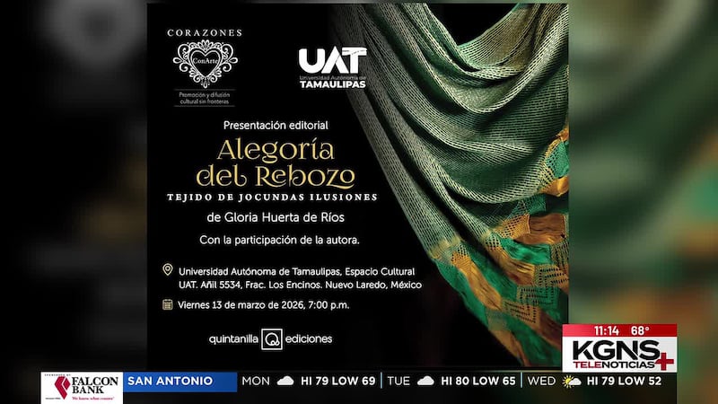 Invitan a presentación editorial “Alegoría del Rebozo” en Universidad Autónoma de Tamaulipas