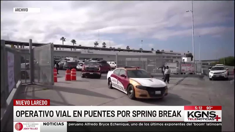 Realizan operativo vial en puentes internacionales por Spring Break