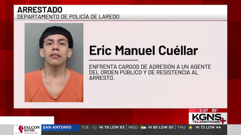 Joven arrestado por agredir a oficial en un altercado doméstico en Laredo