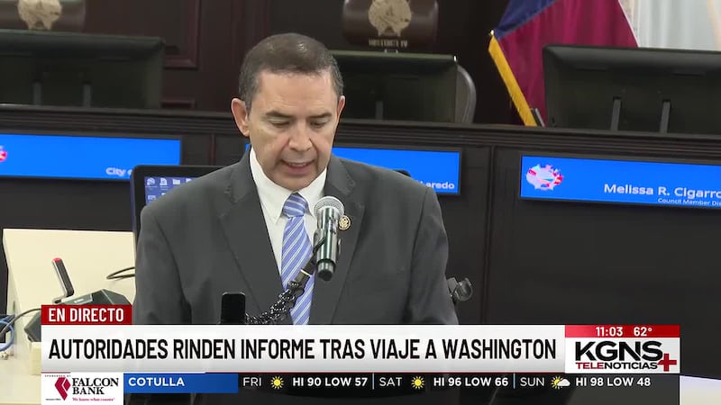 Alcalde de Laredo y congresista Cuéllar informan resultados de viaje a Washington, D.C.