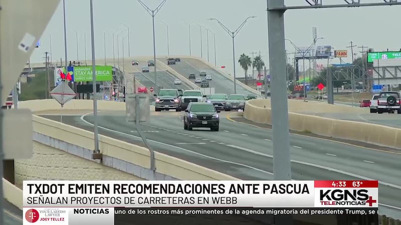 Alertan por obras viales en el Condado de Webb durante Pascua