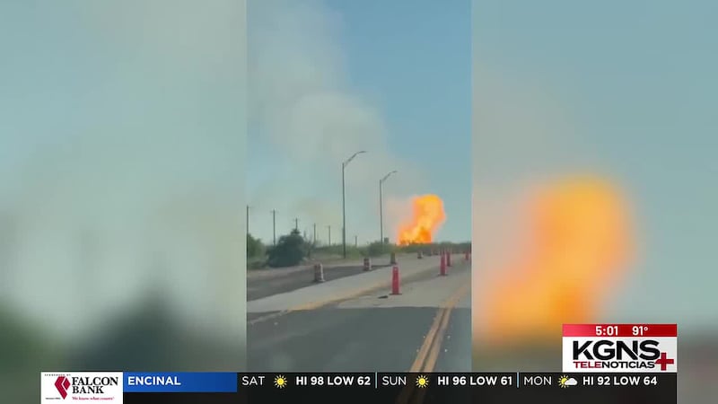 Explosión por ruptura de gas natural en el Condado de Webb