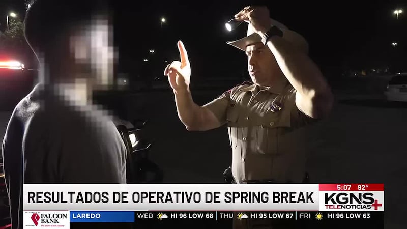 Revelan resultados de operativo de Spring Break en Laredo