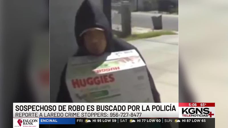 Sospechoso de robo es buscado por la Policía de Laredo