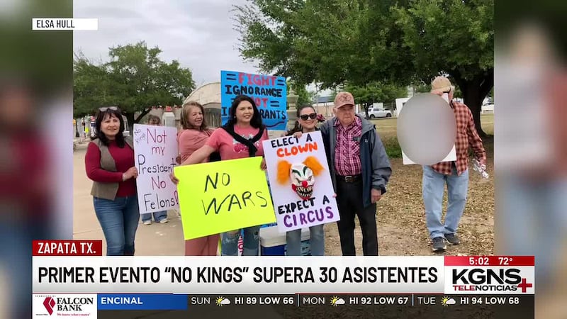 Primer evento “No Kings Day” realizado en Zapata