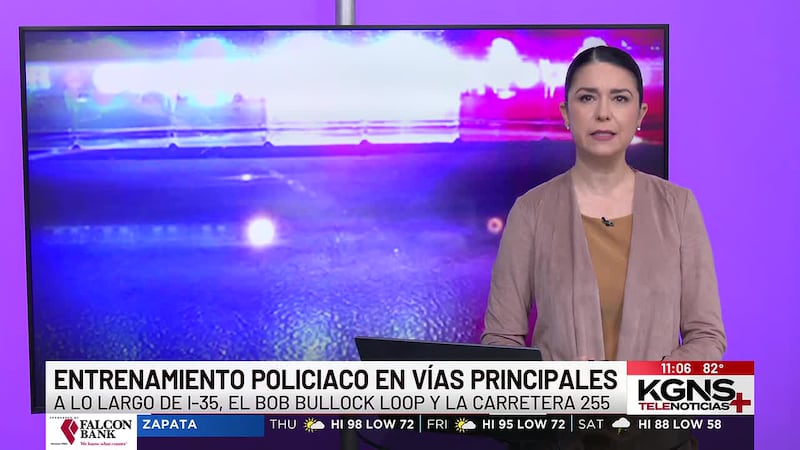 Entrenamiento multiagencial causa gran presencia policiaca en vías principales de Laredo