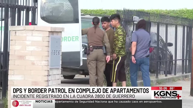 Movilización de agentes de la ley en complejo de apartamentos al sur de Laredo