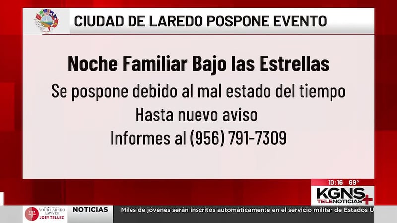 Posponen evento “Noche Familiar Bajo las Estrellas”