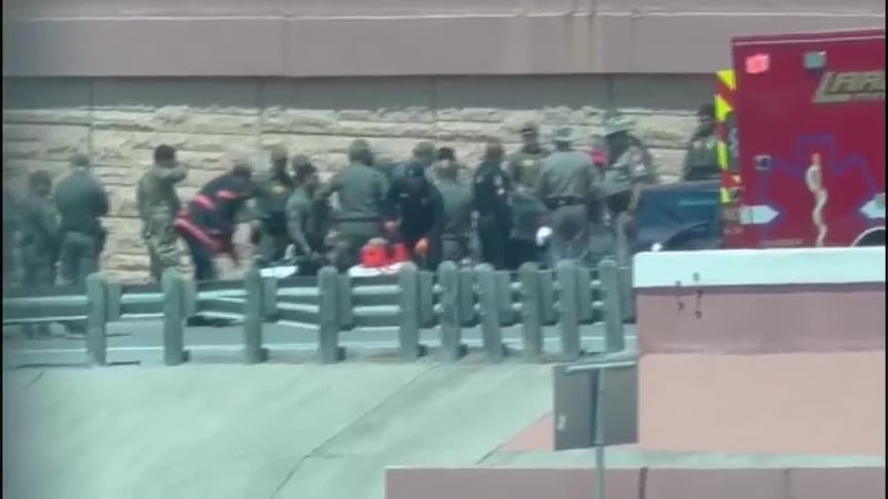 Fuerte movilización policiaca en la carretera I-35