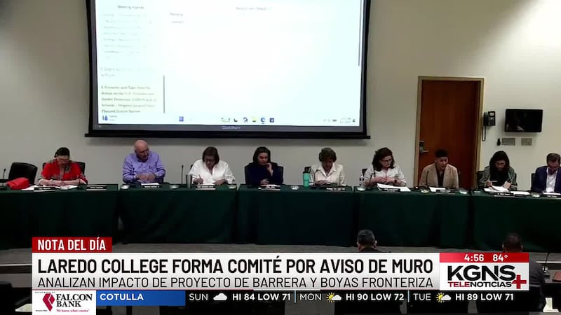 Laredo College forma comité por aviso de proyecto de muro y boyas fronterizas