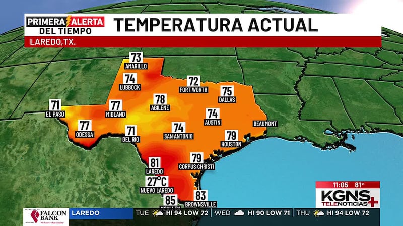 Temperaturas agradables en Laredo