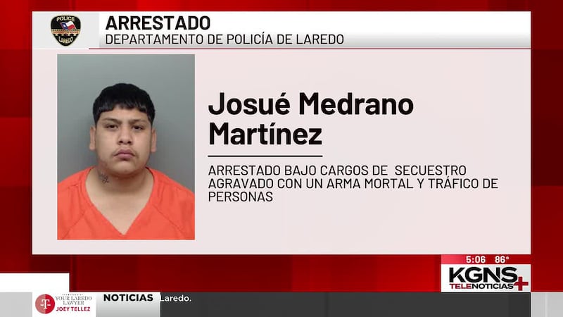 Arrestan a hombre por presuntamente secuestrar a migrante en Laredo