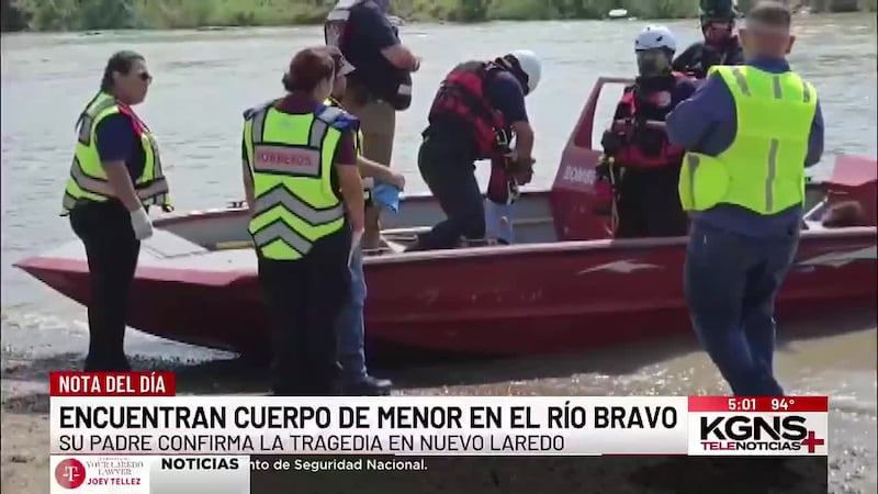 Confirman hallazgo del cuerpo de menor en el Río Bravo