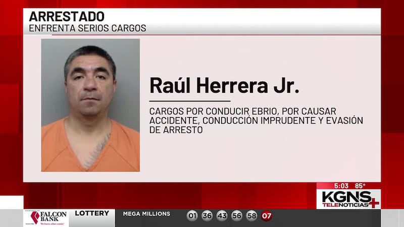 Agente del Condado de Webb resulta lesionado por presunto conductor intoxicado