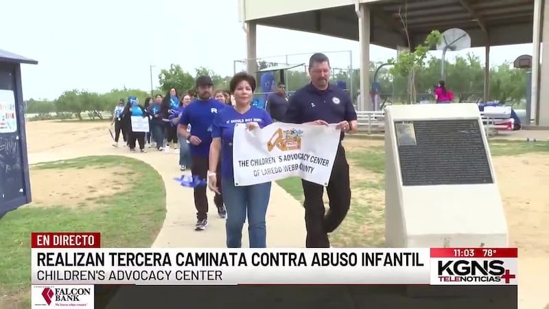 Realizan tercera caminata contra el abuso infantil en Laredo