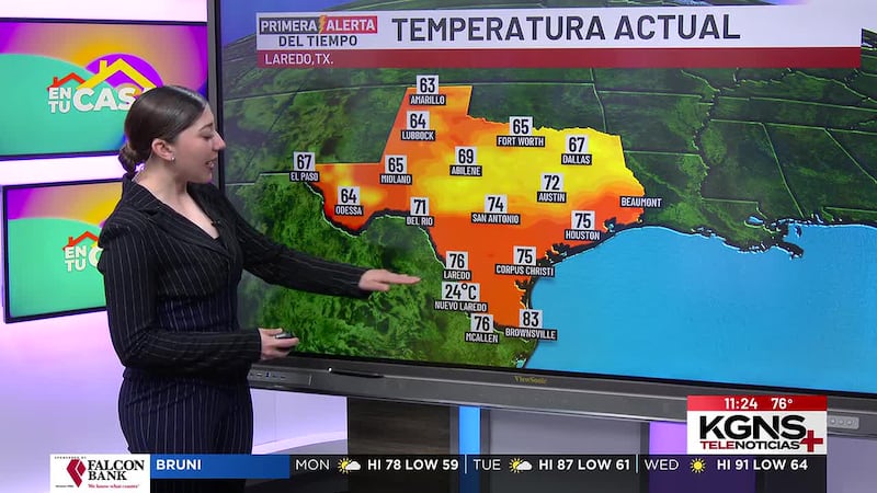 Inicio de semana soleado en Laredo