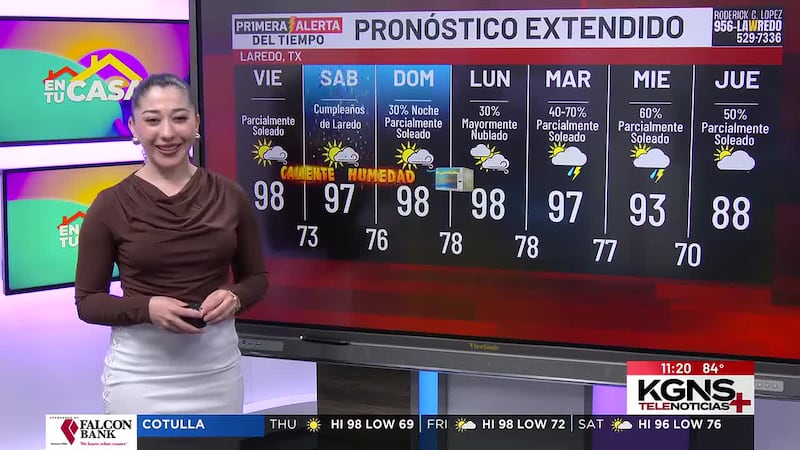 Jueves soleado y caluroso en Laredo