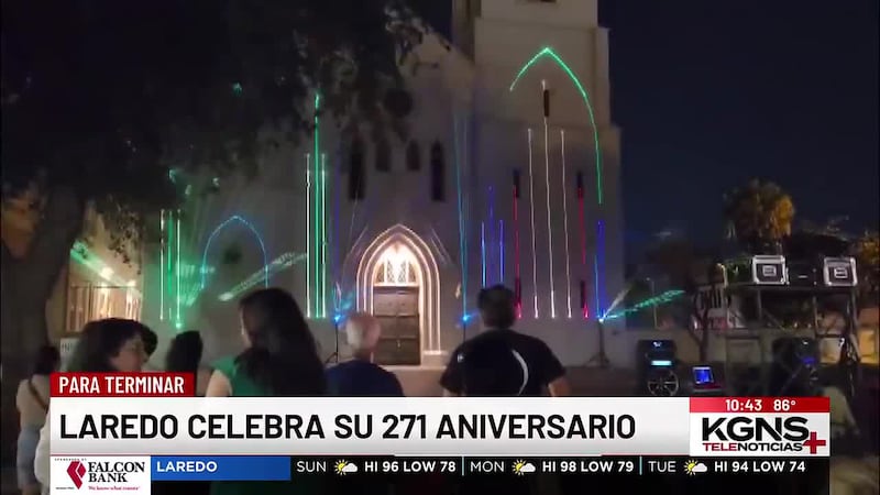 Laredo celebra 271 años con show de luces, mariachi y eventos comunitarios
