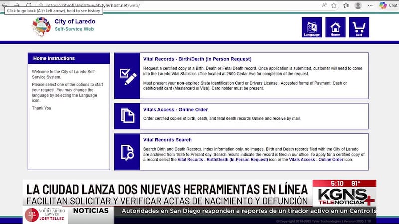 Salud Pública de Laredo lanza nuevos servicios en línea