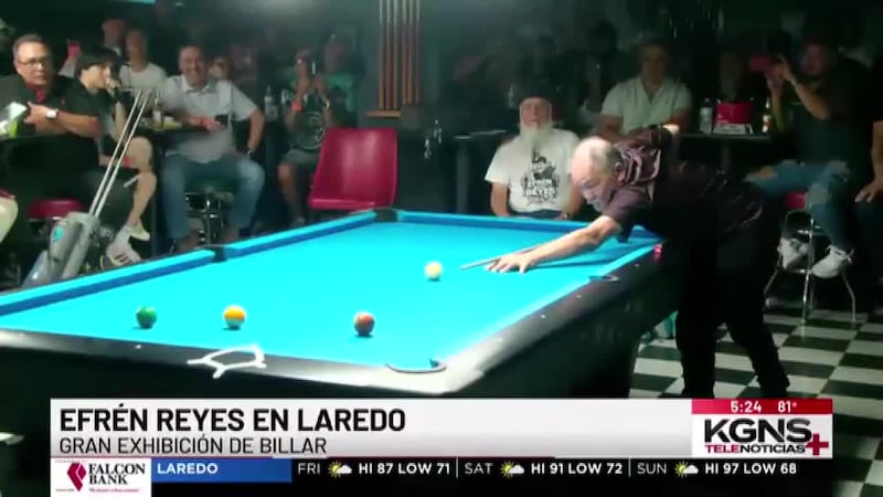 Laredo recibe a la leyenda del billar Efren “Bata” Reyes