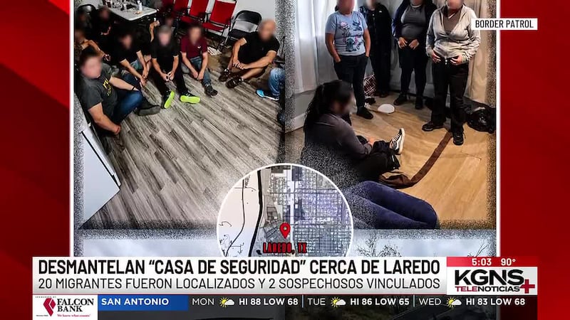 Dos persecuciones conducen a una casa de seguridad cerca de Laredo