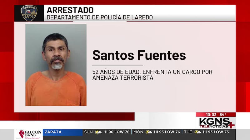 Arrestan a hombre en Laredo tras presuntamente amenazar de muerte