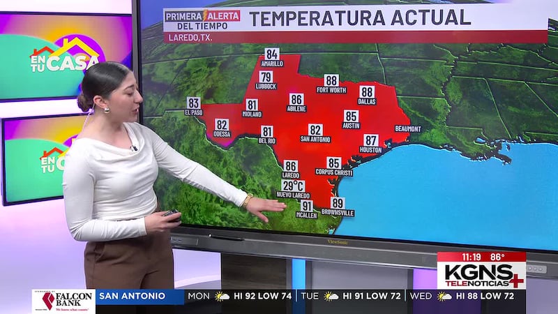 Inicio de semana soleado en Laredo