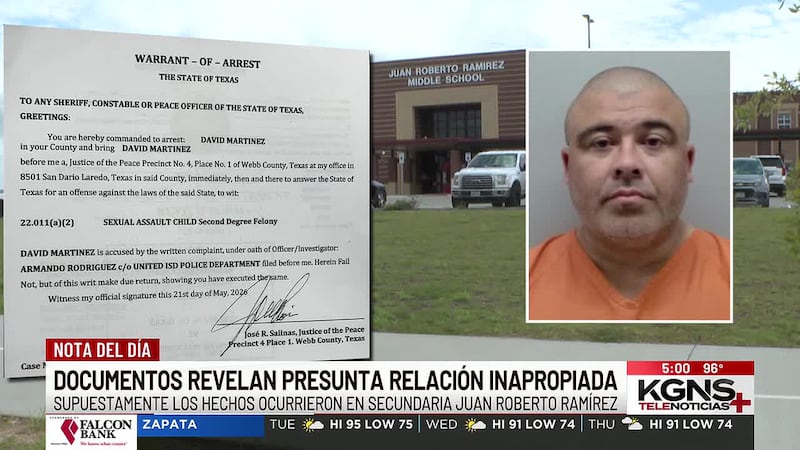 Documentos revelan presunta relación inapropiada de maestro con alumna en Laredo