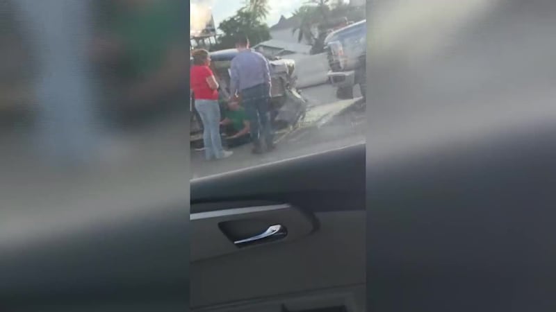 Reportan accidente vehicular en la carretera I-35