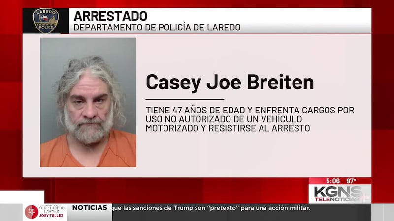 Arrestan a hombre tras intentar robar una ambulancia de un hospital en Laredo