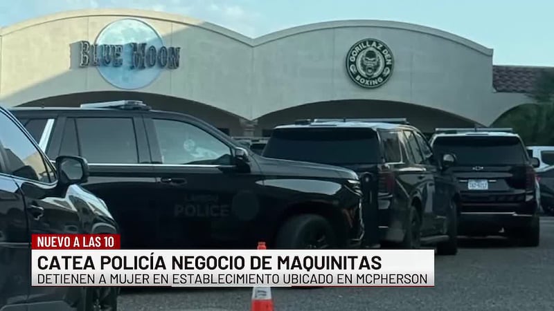 Arrestan a mujer tras cateo de negocio de maquinitas al norte de Laredo