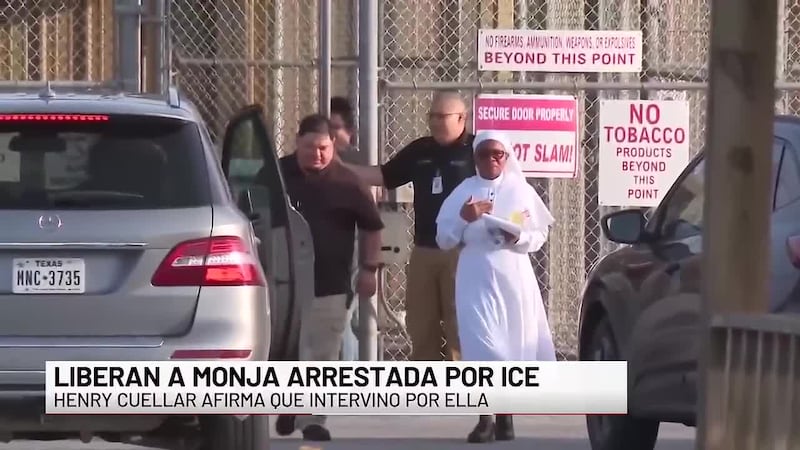Liberan a monja arrestada por ICE en McAllen, Texas
